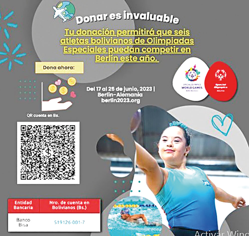 Atletas bolivianos asisten a Olimpiada Especial Mundial