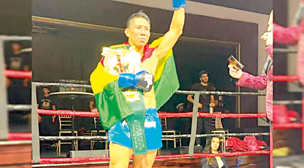Boliviano es campeón mundial en Muay Tai