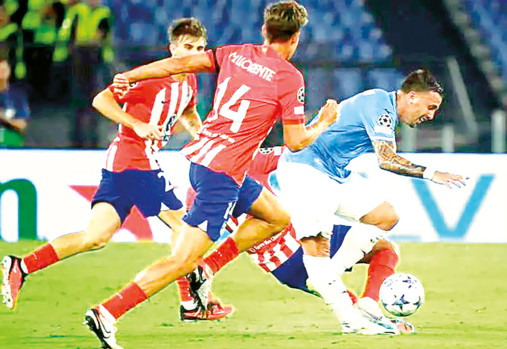 El Atlético empata 1-1 con la Lazio en la Champions