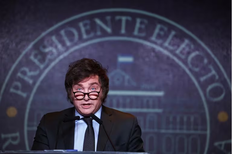 Primeras definiciones de Javier Milei  como presidente electo de Argentina