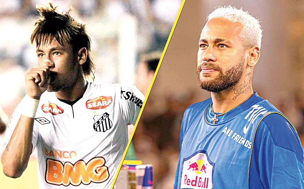 Neymar lamenta el descenso del Santos