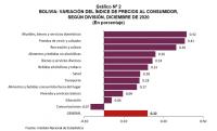 Bolivia cerró gestión 2020 con reducida inflación