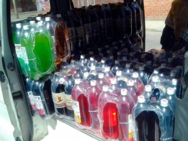 Intervienen fábrica clandestina de bebidas alcohólicas en Senkata