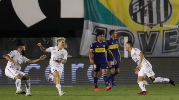 Santos despachó con goleada de la Libertadores a Boca