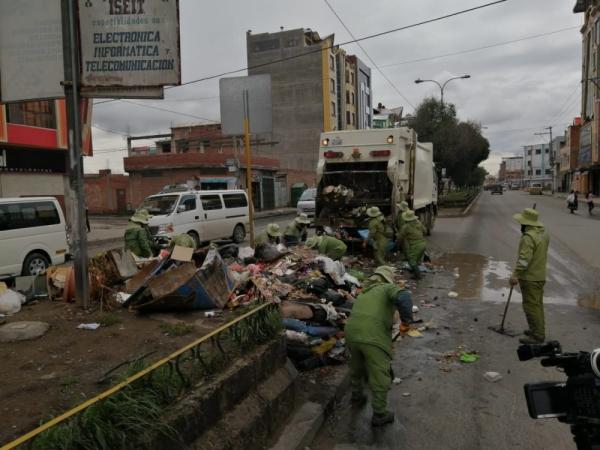 Basura será recogida al  100 % hasta miércoles