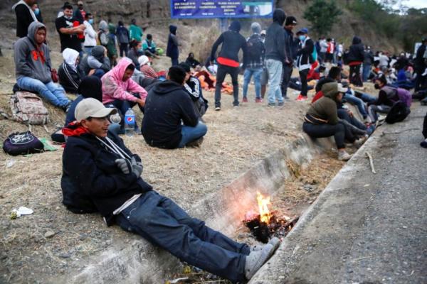 Caravana de migrantes  esta varada en Guatemala