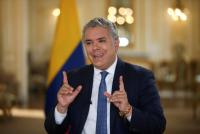 Presidente de Colombia  plantea agenda bilateral