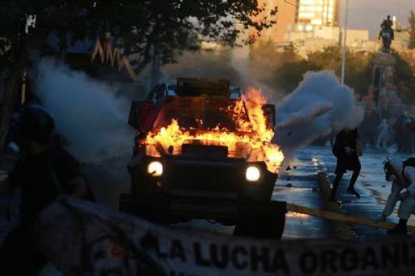 19 detenidos y cinco heridos  jornada de protestas sociales