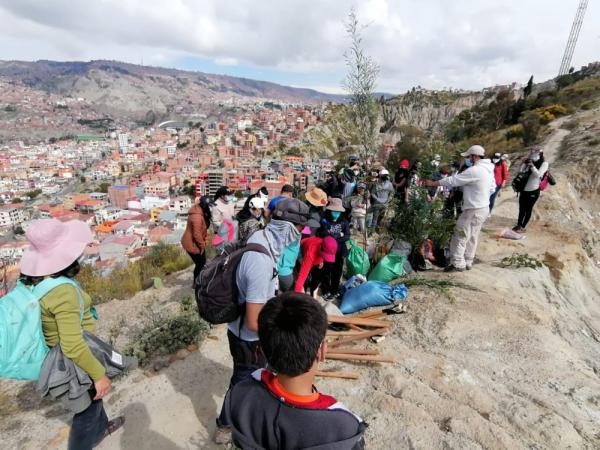 Alto Obrajes tuvo jornada de forestación