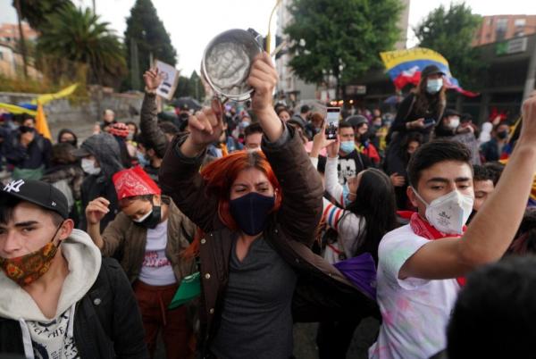 Ocho días de protestas en Colombia