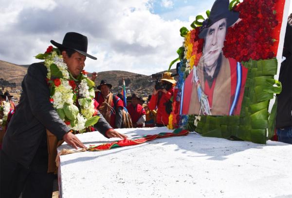 Homenaje a “El Mallku”  en posesión ancestral