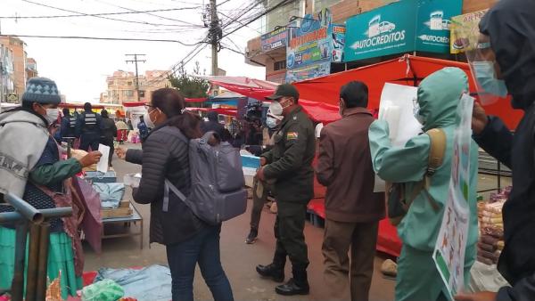 Control para cumplimiento  de bioseguridad en ferias