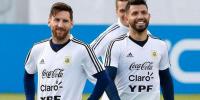 Aguero y Messi, la  conexión culé ante Colombia