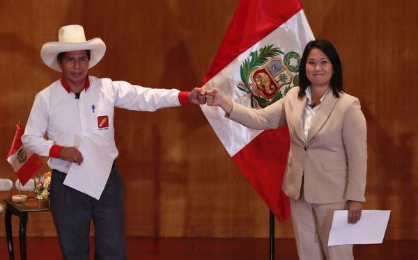 Ajustada y polarizada disputa por la presidencia entre Fujimori y Castillo