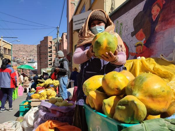 Abren Mercado de la Agricultura Familiar con productos básicos