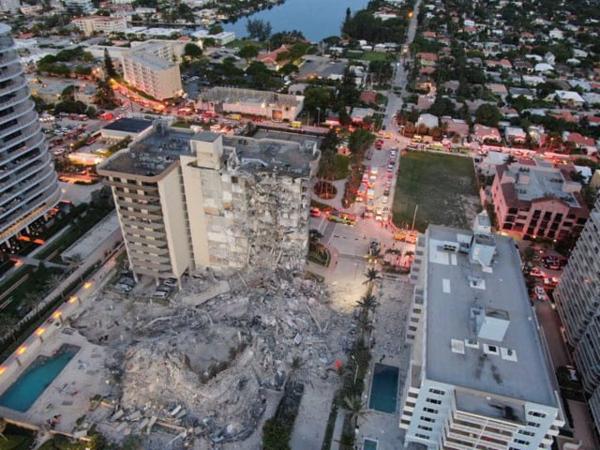 20 muertos por derrumbe  de edificio en Miami