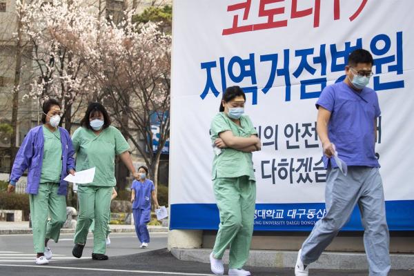 Corea del Sur registra cifras altas  de contagios diarios por covid-19