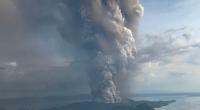 10 niños intoxicados por  erupción de volcán Taal