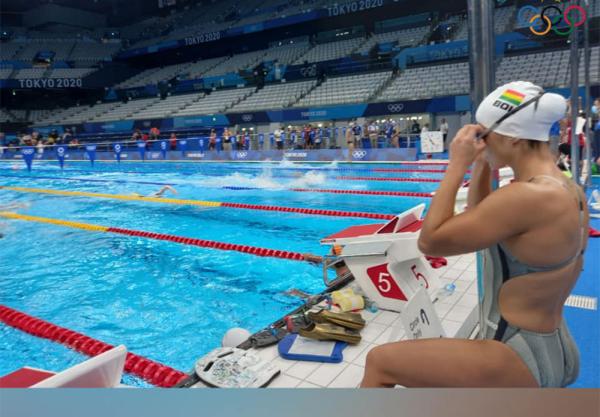 Torrez en la recta final para los 50m libres