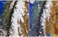 Cordillera de Los Andes  registra año más seco