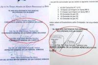 Terceros exige peritaje a carta  supuestamente firmada por él