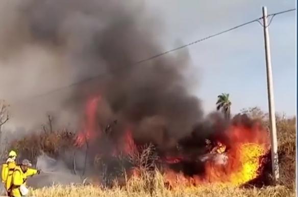 Incendios forestales afectan a nueve municipios cruceños