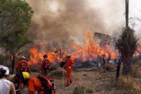 Alerta por incendios se  mantiene en Santa Cruz