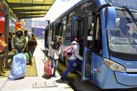 Unidades del Wayna Bus  abandonadas en El Alto