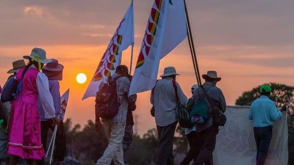 Tacanas se suman a  la marcha indígena