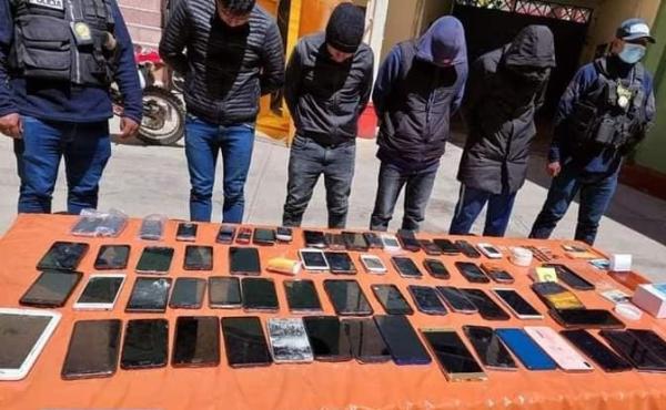 Policía recupera celulares  sustraídos por antisociales