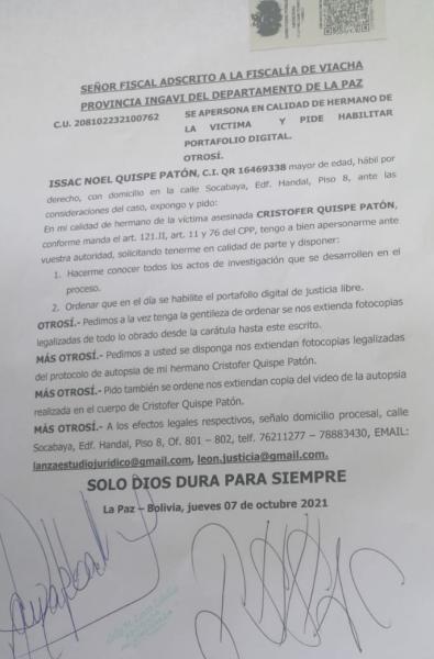 Cinco internos fueron torturados  desde septiembre en Chochocoro