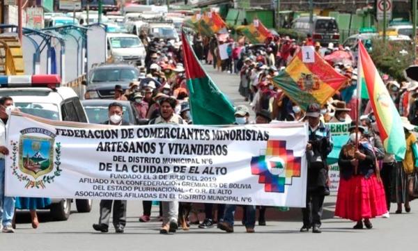 Gremiales alteños retoman   protestas contra Ley 1386