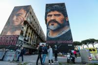 Los mil y un rostros de Maradona inmortalizados en murales de Buenos Aires