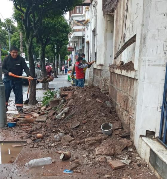 922 familias afectadas  por las intensas lluvias