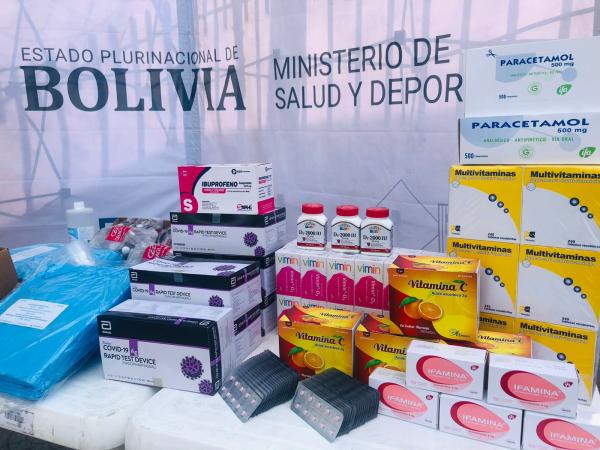 Salud distribuye 33.750 kits  anticovid en Santa Cruz