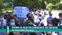 400 trabajadores de salud  piden renovación de contratos