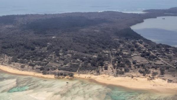 Crisis del agua se cierne  sobre Tonga por tsunami