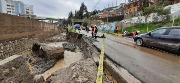 Pobladores de zona Sur critican carencia de previsión por lluvias