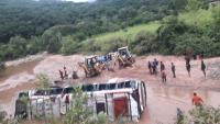 Embarrancamiento de  bus deja cuatro fallecidos