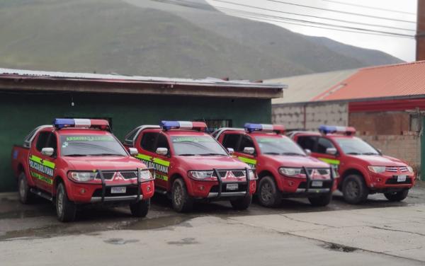 Patrulla Caminera recibió cuatro vehículos equipados