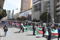 Centro paceño bloqueado por protestas de docentes urbanos