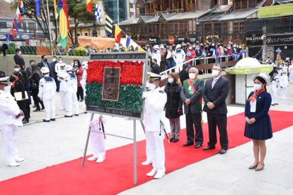 Alcalde de La Paz expresa su  homenaje a Eduardo Abaroa