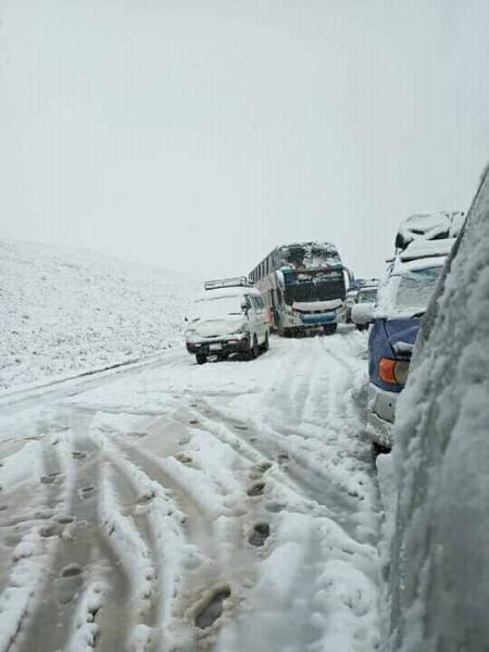 Nevada causa problemas de circulación en vía a Yungas