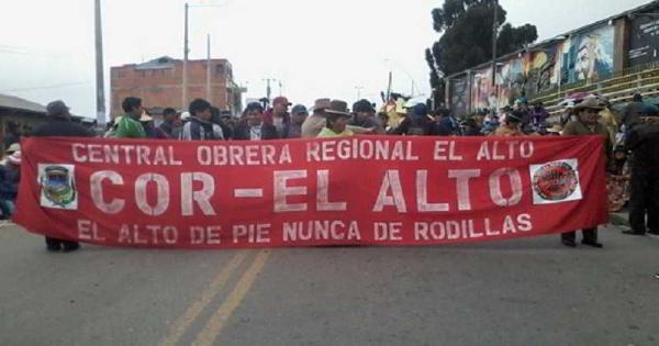 COR alteña rinde homenaje al  Día Internacional del Trabajo