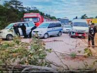 Un nuevo bloqueo en la  ruta Santa Cruz-Trinidad