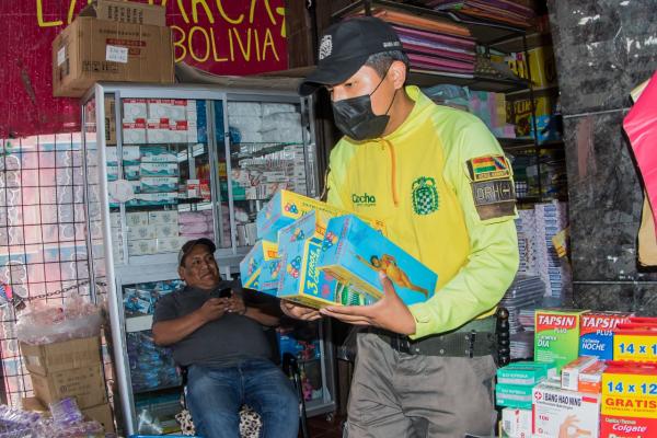 Decomisan y evitan venta de juegos pirotécnicos