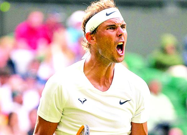 Nadal  avanza sin “despeinarse” en Wimbledon