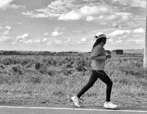 Camargo entrenó en carretera