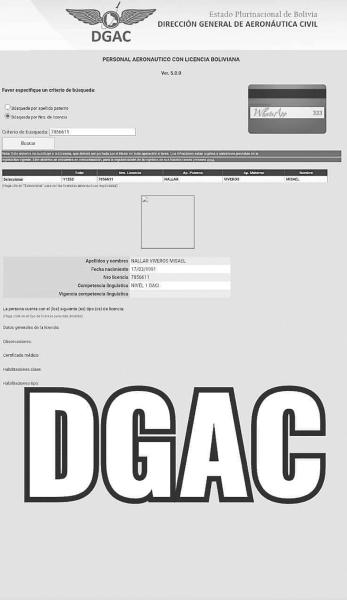 Gobierno otorgó licencia de piloto  a Nallar sin presentar requisitos