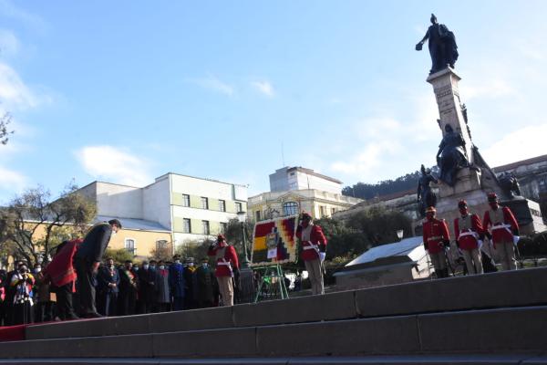 Homenaje a los 213 años  de la gesta libertaria paceña